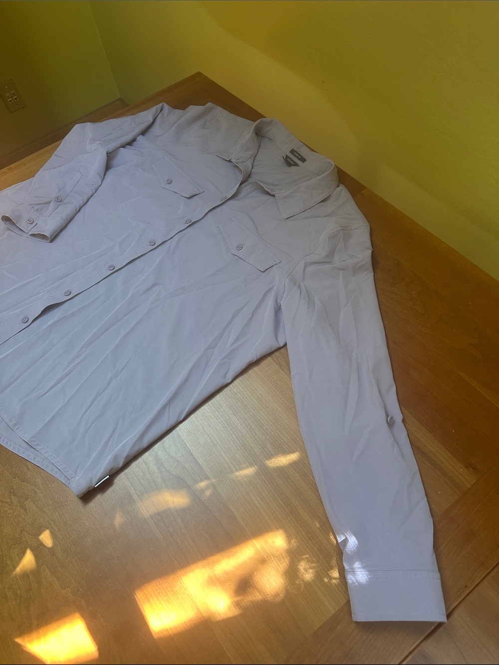 Eddie Bauer Light Lavender Button-Front Shirt